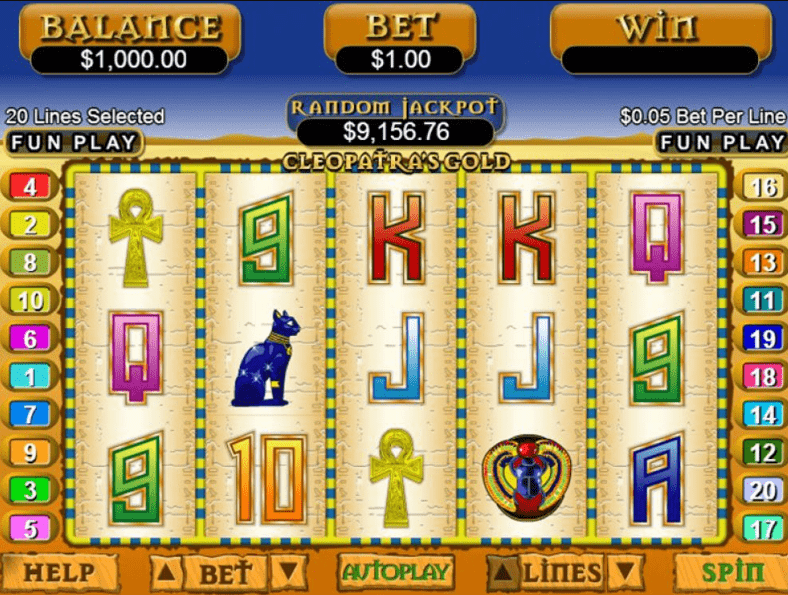 cleopatra gold slot machine
