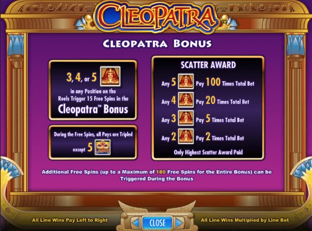 cleopatra juegos de tragamonedas